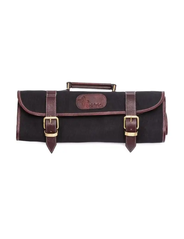 Achetez Aujourd’hui Trousse à couteaux en toile Boldric noire 9 emplacements