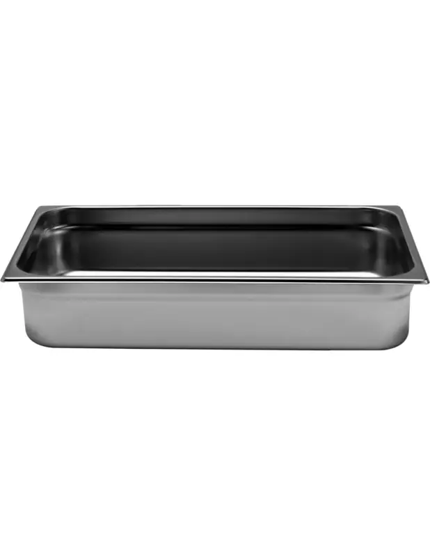 BAC GASTRO INOX GN1/1 P-200L (en mm) : 530 – P (en mm) : 325 H (en mm) : 200 – Cont. (en L) : 28 Prix Promo