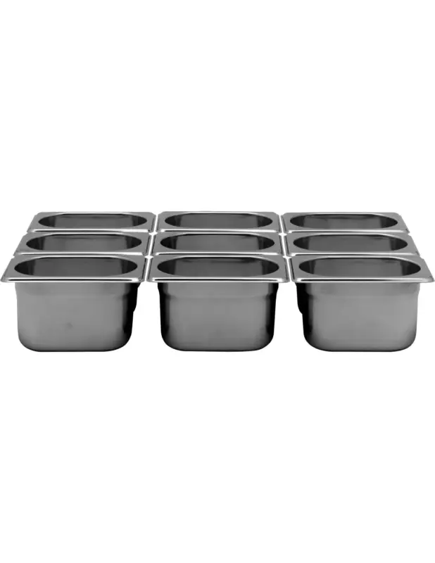 Populaire BAC GASTRO INOX GN1/9 P-100L (en mm) : 176 – P (en mm) : 108 H (en mm) : 100 – Cont. (en L) : 0.8