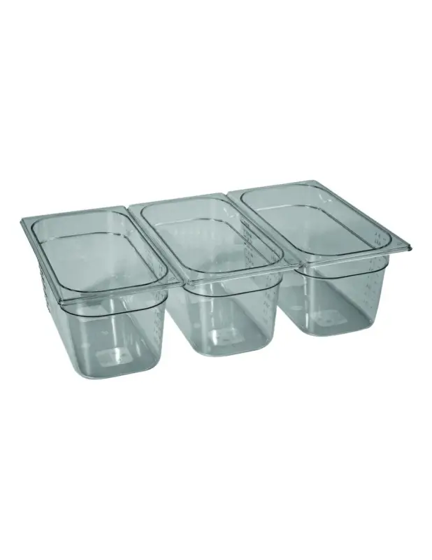 Prix Réduit BAC GASTRO. COPOLYESTER GN1/3 PROF 150 MM SANS BISPHENOL A L (en mm) : 176 – P (en mm) : 325 H (en mm) : 150