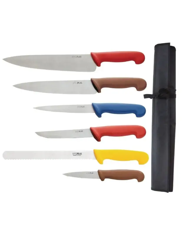 Ensemble de couteaux code couleur Hygiplas Expédié Aujourd’hui