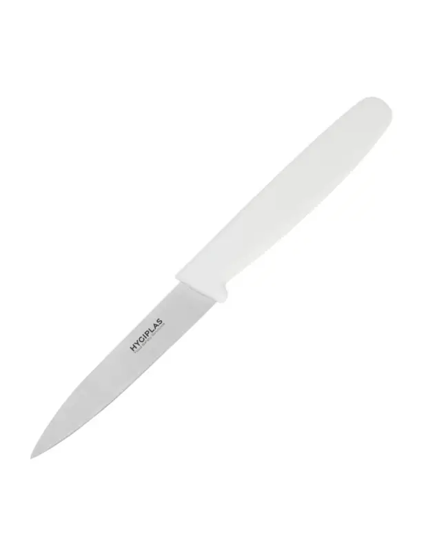 Couteau d&rsquo;office Hygiplas blanc 7,5 cm Vente Directe