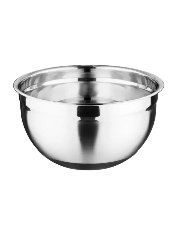 Bassine acier inoxydable fond silicone Vogue 5L Soldes