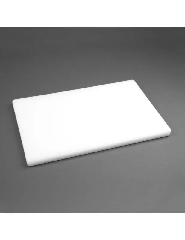 Vente Flash Planche à découper standard épaisse basse densité Hygiplas blanche