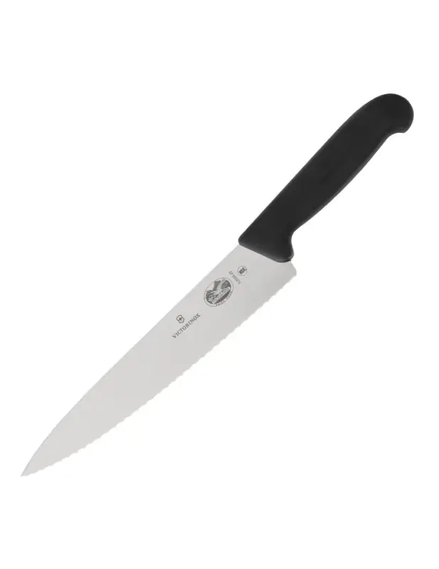 Expédition Rapide Couteau de cuisinier denté Fibrox Victorinox 220mm