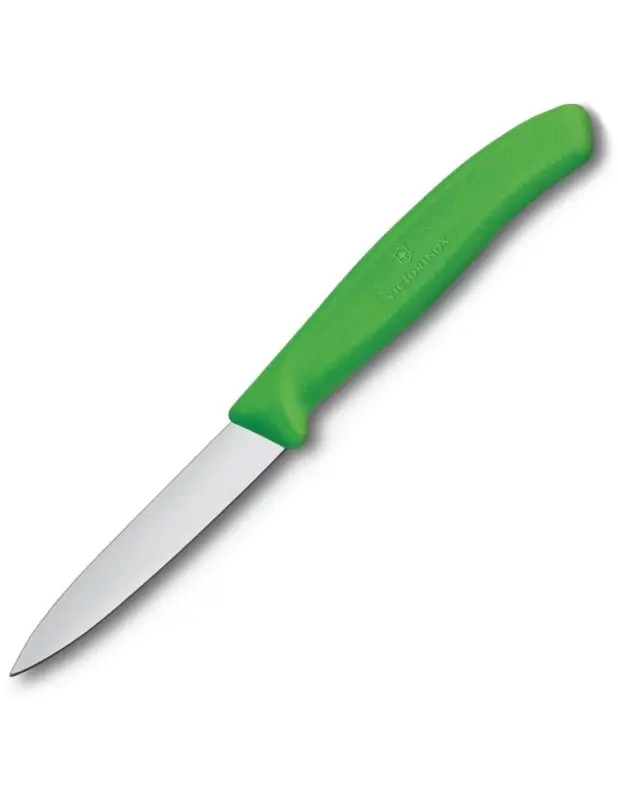 Couteau d&rsquo;office vert Victorinox 8cm Expédition Rapide