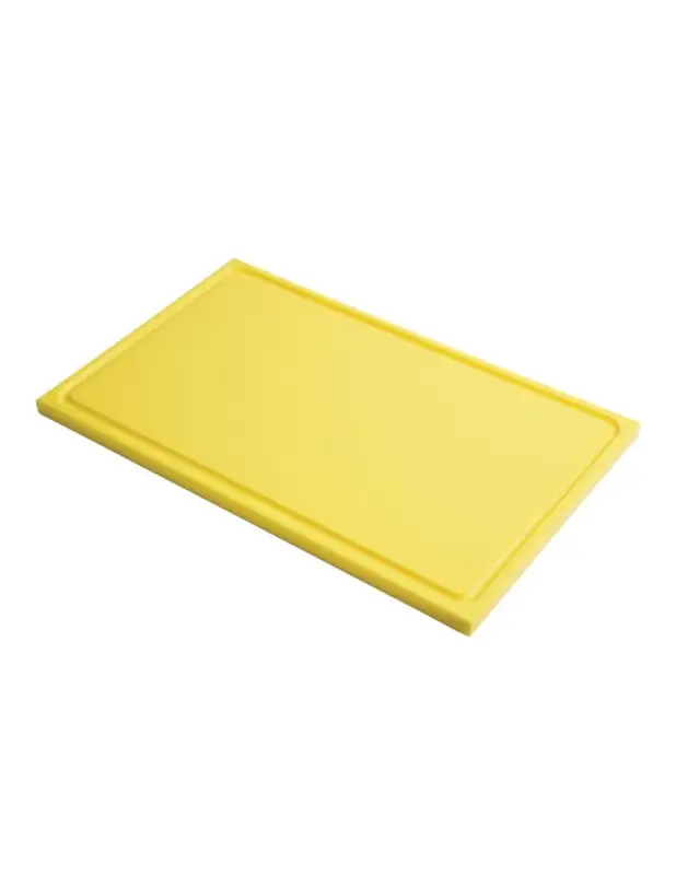 Planche à découper avec rigole GN1/2 en polyéthylène haute densité Gastro Mjaune Retour Gratuit
