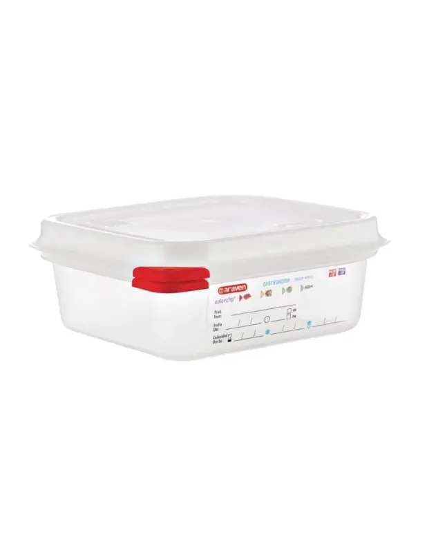 Boîte alimentaire GN1/6Araven 1,1L (Lot de 4) Certifié
