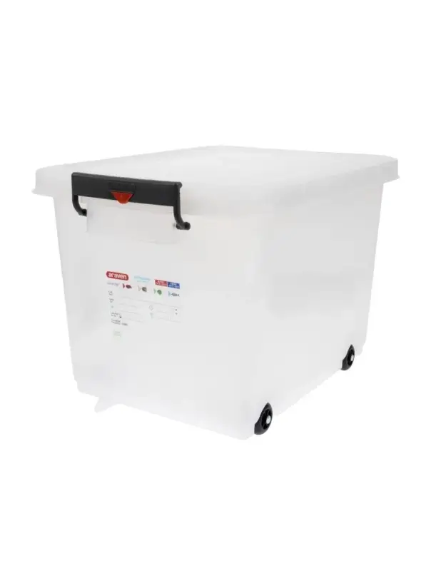 Conteneur alimentaire mobile avec couvercle Araven 50L Petit Prix