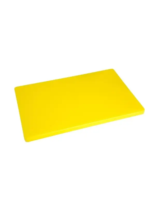Promotion Grande planche à découper épaisse basse densité Hygiplas jaune