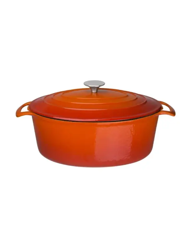 Acheter Direct Grande cocotte ovale orange Vogue 6L