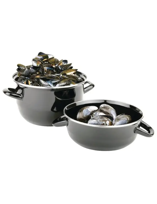 Haute Qualité Marmite à moules émaillée Olympia 1,5kg