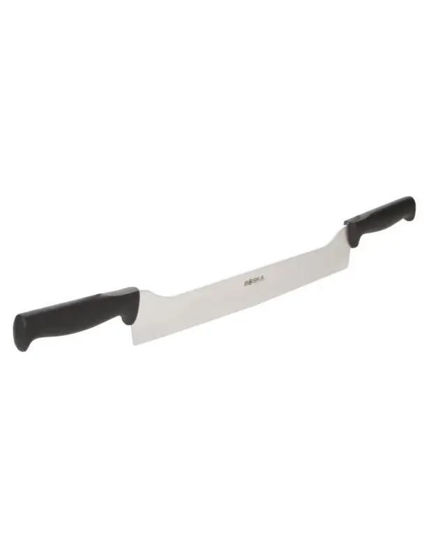 Dernier Modèle Couteau droit à deux poignées noir Boska 330mm
