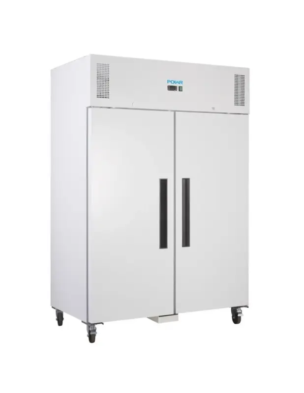 Armoire réfrigérée positive GN double porte blanche Polar Série G 1200L Bon Plan
