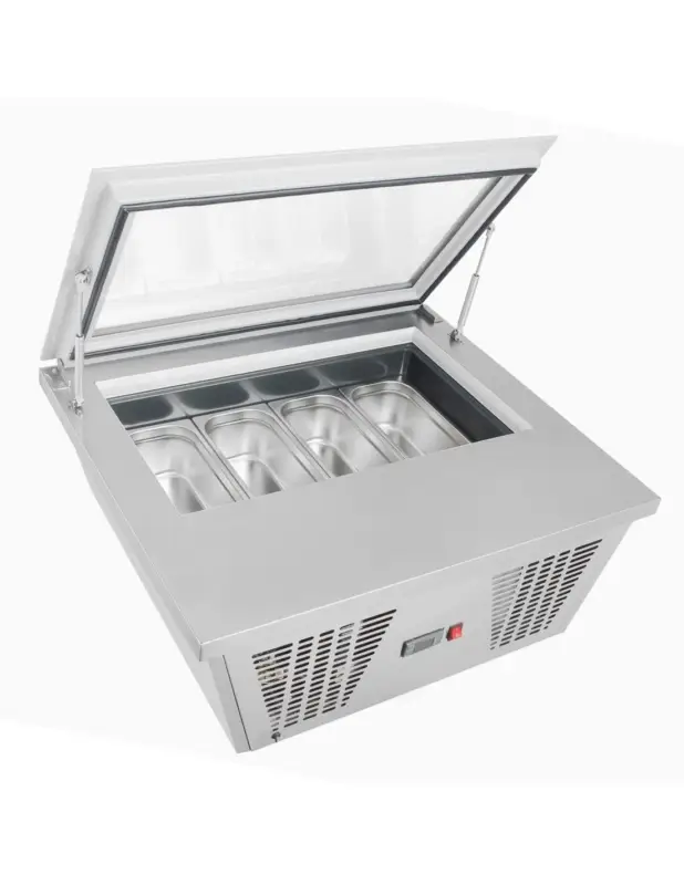 Congélateur à glace de comptoir Polar Série G 4 bacs Napoli Vente Flash