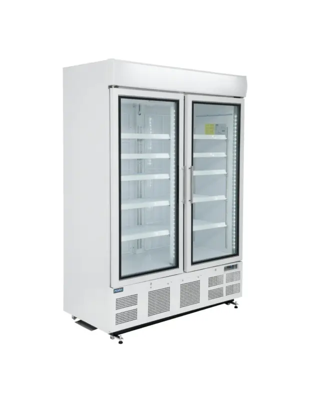 Affaire À Saisir Vitrine réfrigérée négative deux portes avec bandeau lumineux Polar Série G 920L