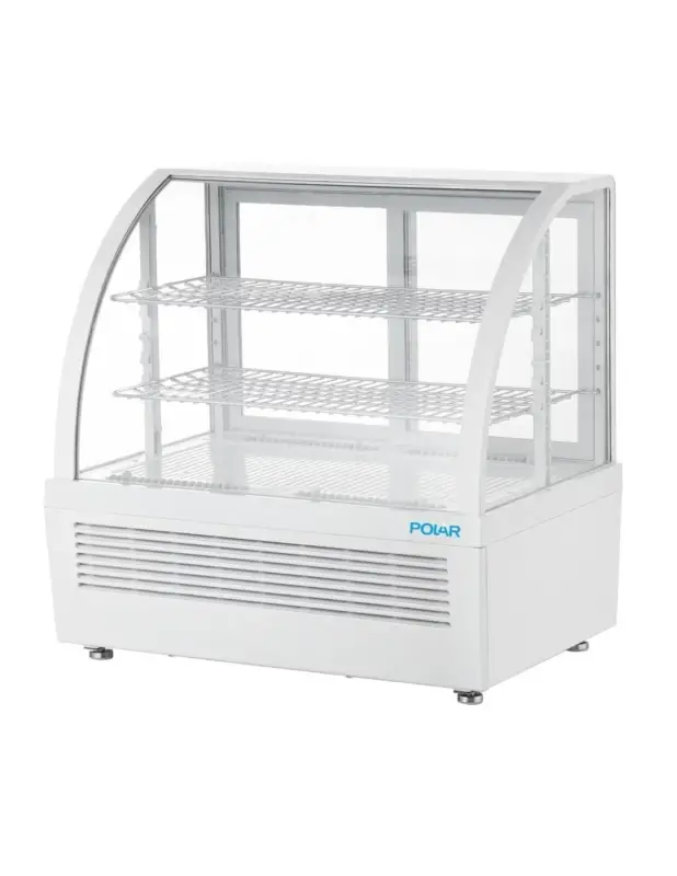 Vitrine réfrigérée de comptoir Polar série C blanche 100L Vente Directe