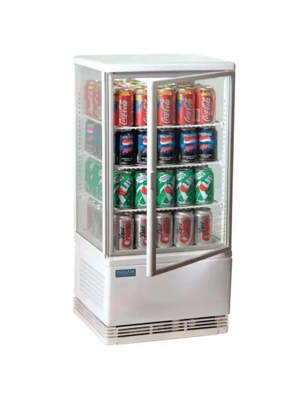 Vitrine réfrigérée économe en énergie Polar série C blanche 68L Acheter Direct