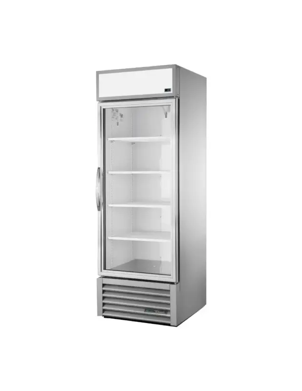 Vitrine réfrigérée négative libre service 1 porte True GDM-23F-HC-TSL01 ALU Dernier Modèle