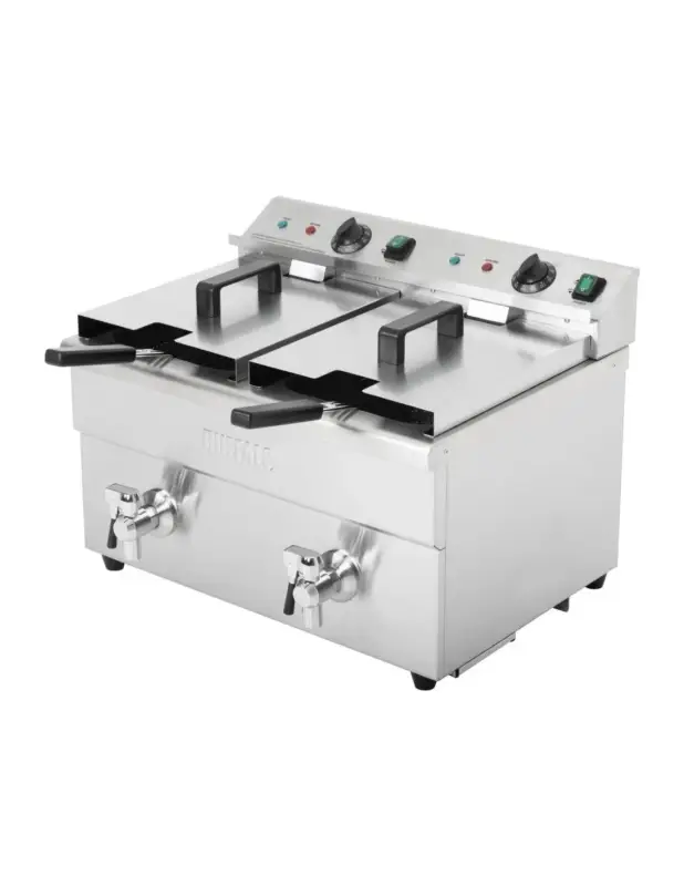 Meilleur Prix Friteuse induction double Buffalo 2 x 3 kW