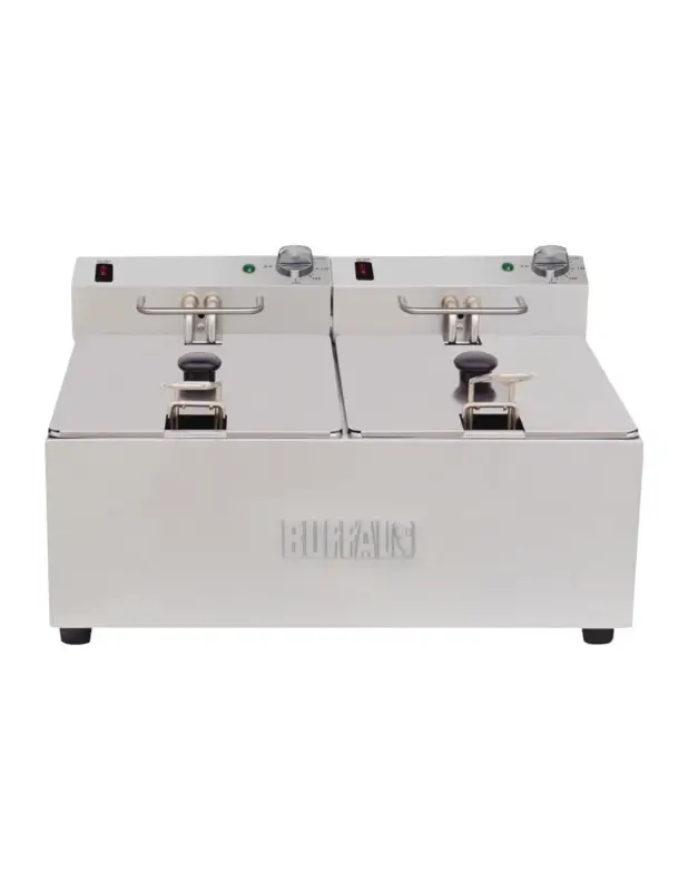 Certifié Friteuse double Buffalo – 2x5L 2×2,8kW