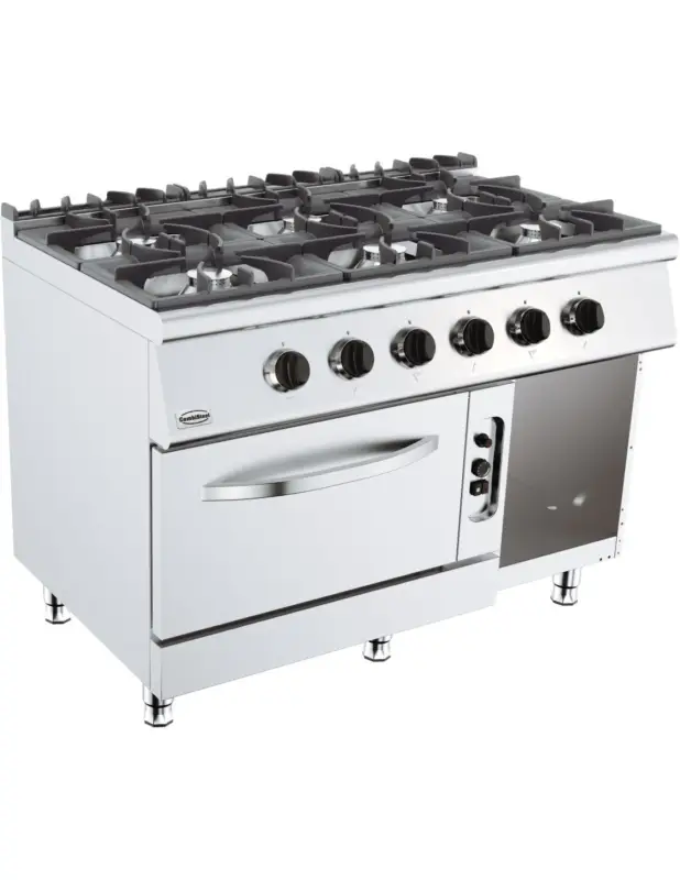 Certifié BASE 700 CUISINIERE A GAZ 6 BR. AVEC FOUR À GAZ