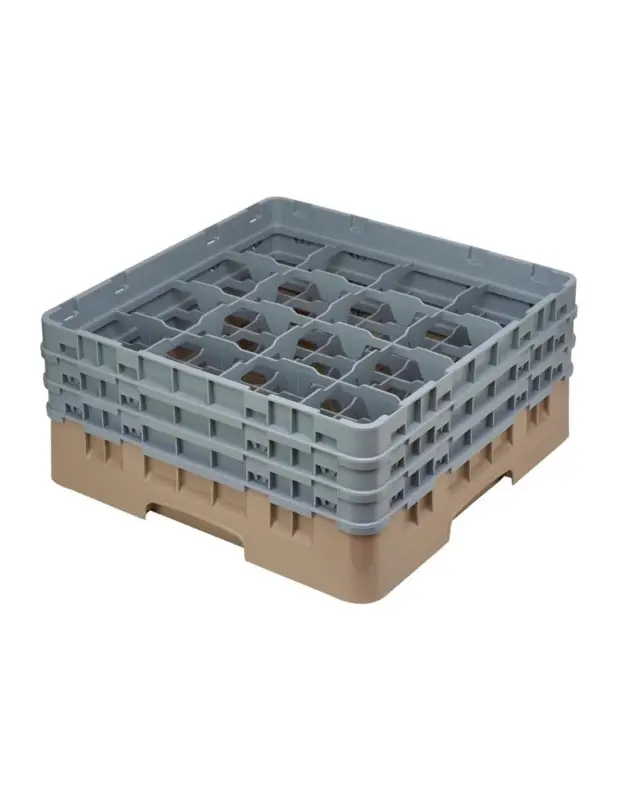 Casier à verres 16 compartiments Camrack Cambro beige hauteur max 174mm Offre Exclusive