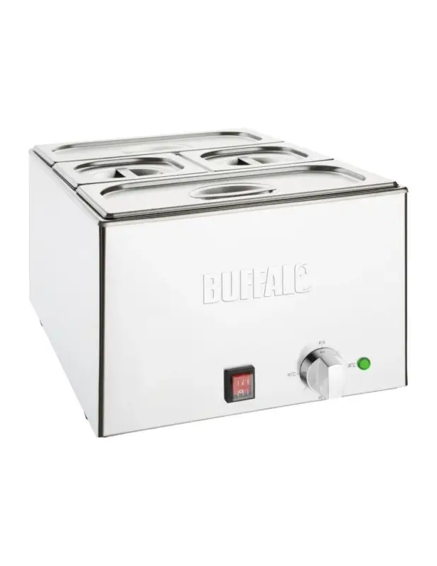 Bain-marie avec bacs Buffalo Certifié