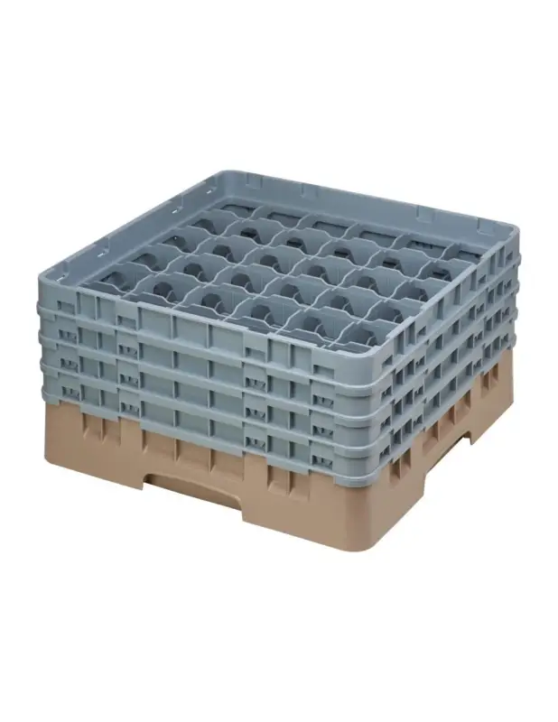 Casier à verres 36 compartiments Camrack Cambro beige hauteur max 215mm Vente Flash