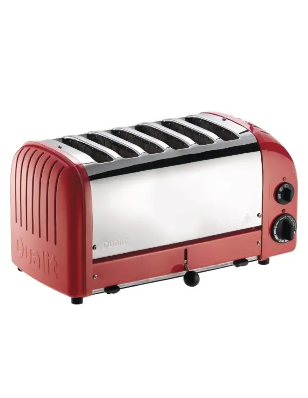 Grille-pain 6 tranches rouge Vario Dualit 60154 Dernier Modèle