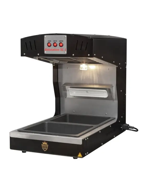 Station de maintien au chaud avec bac GN 1/1 Hotstation 1 XL Grillomax 3D 1600W Nouvel Arrivage