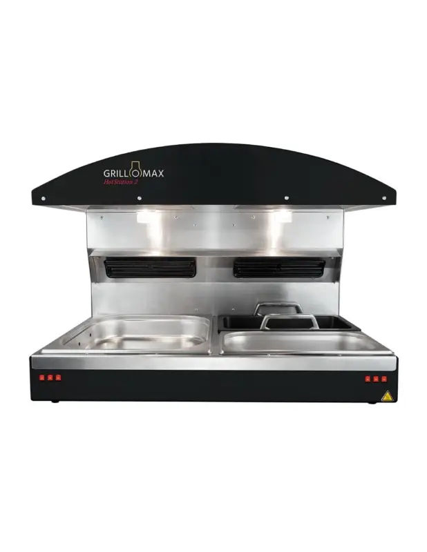 Station de maintien au chaud avec 2 bacs GN 2/3 Hotstation 2 Grillomax 3D 2000W Promotion