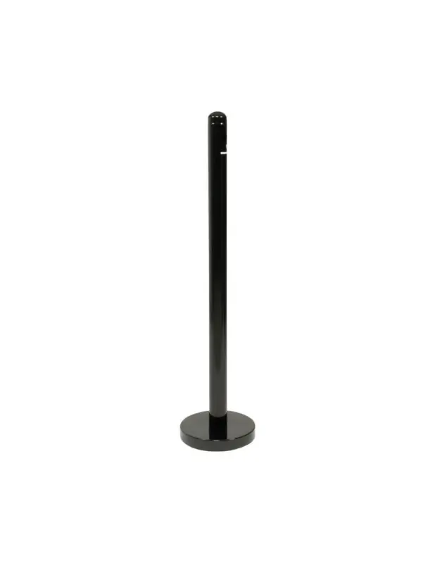 Retour Gratuit Cendrier poteau en inox noir Securit 1m
