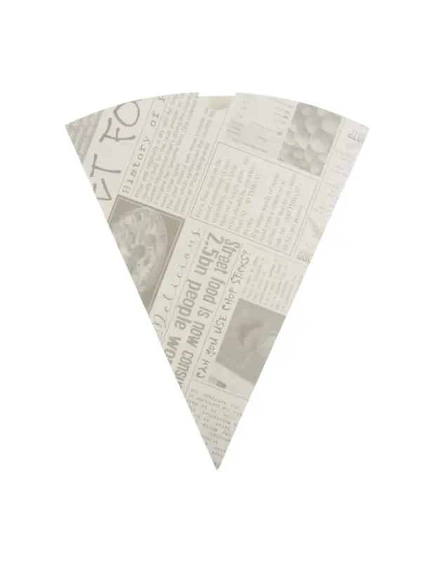 Promotion Saisonnière Cornets à frites recyclables et biodégradables papier imprimé Colpac (Lot de 1000)