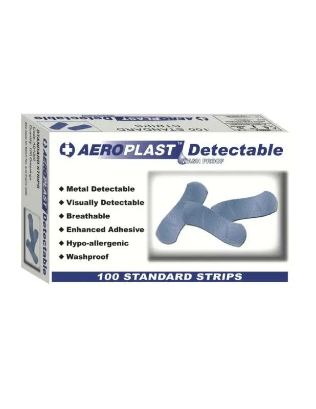 Pansements bleus détectables (Lot de 100) Retour Gratuit
