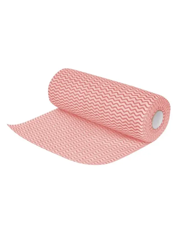Prix Choc Chiffons non tissés Jantex rouges (rouleau de 100 chiffons)