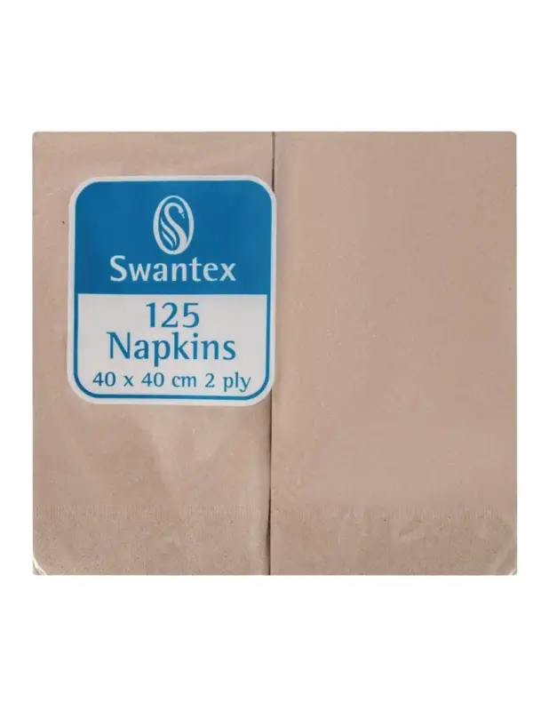 Offre Exclusive Serviettes kraft déjeuner recyclées 400mm 2 plis pliage 1/8 (lot de 2000)