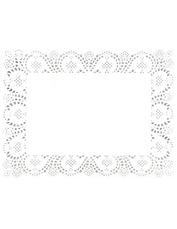 Napperons rectangulaires en papier Olympia (Lot de 250) Retour Gratuit