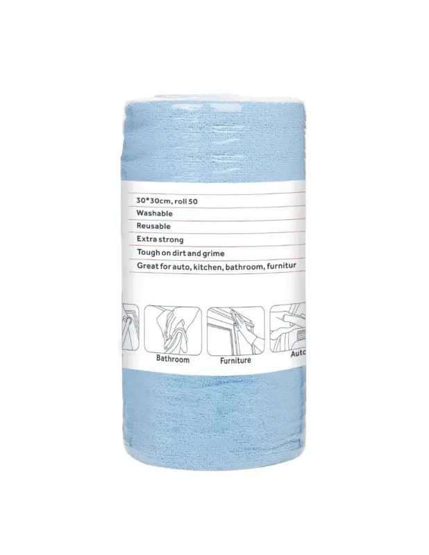 Chiffons en microfibre Nisbets Essentials bleus 300x300m Prix Promo