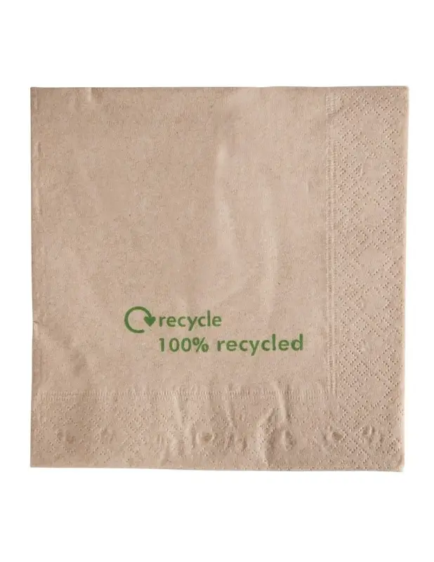 Serviettes double épaisseur en papier recyclé (Lot de 2000) Soldes
