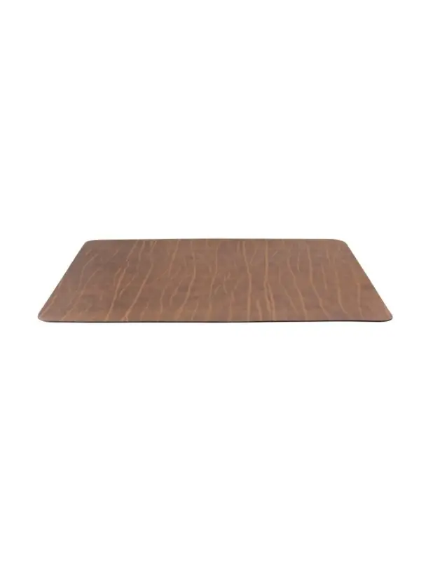 Set de table en cuir recyclé Securit Leather marron Expédié Aujourd’hui
