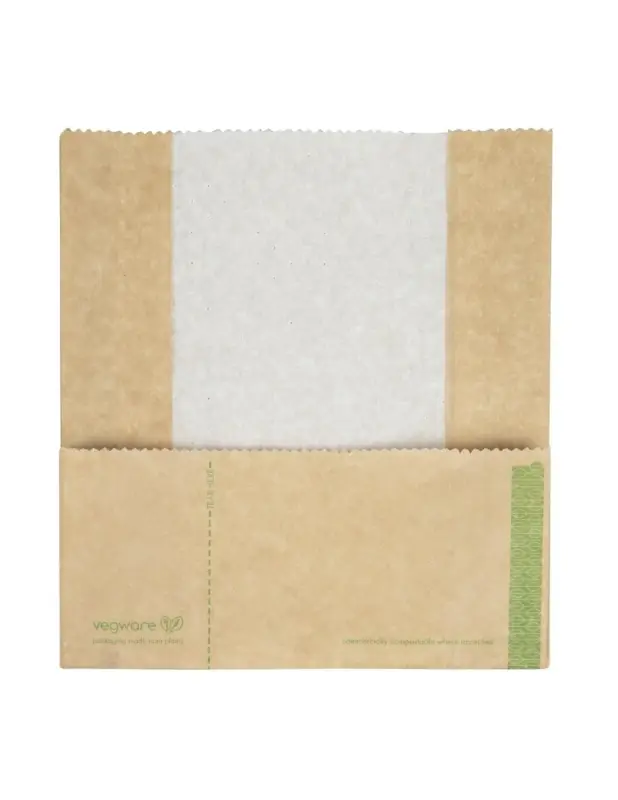 Sachets panini kraft compostables Vegware (lot de 500) Promotion Saisonnière