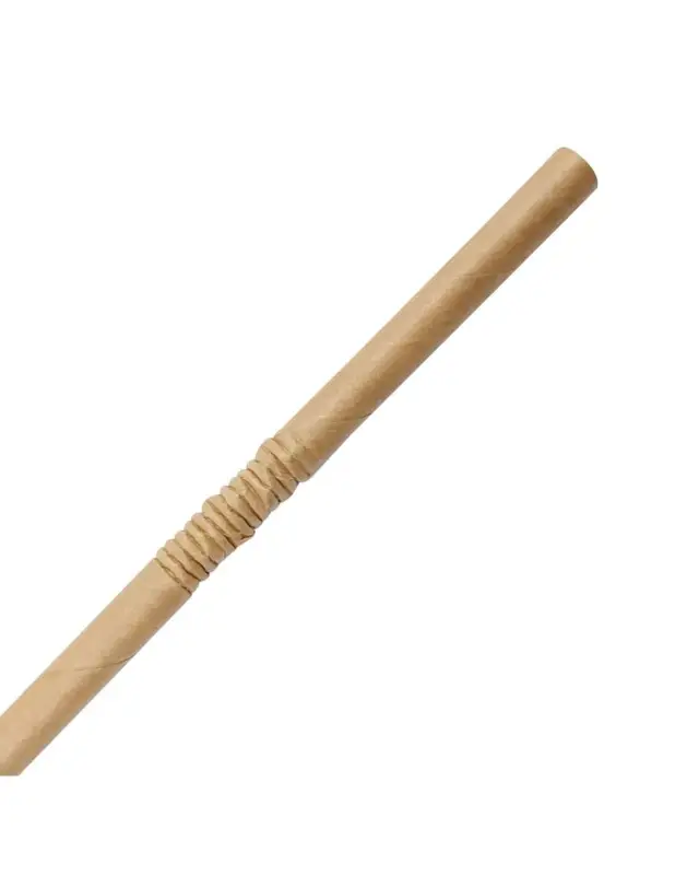 Pailles en papier flexibles compostables Fiesta Compostable kraft (lot de 250) Nouveauté