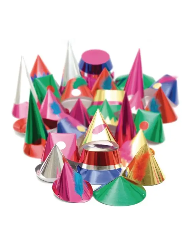 Chapeaux de fête pour adultes Rialto (lot de 72) Haute Qualité