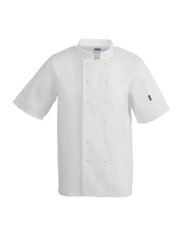 Veste de cuisine mixte Whites Vegas manches courtes blanche XL Meilleur Prix