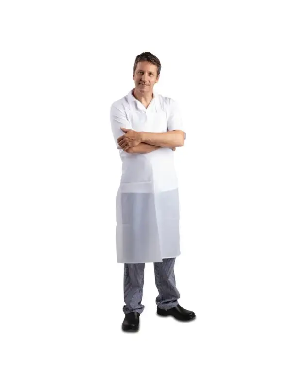 Commander Vite Tablier bavette déperlant Whites blanc