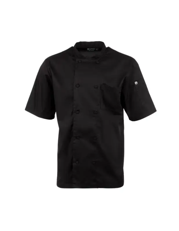 Veste de cuisine mixte Cool Vent Chef Works Montreal noire XS Prix Bas
