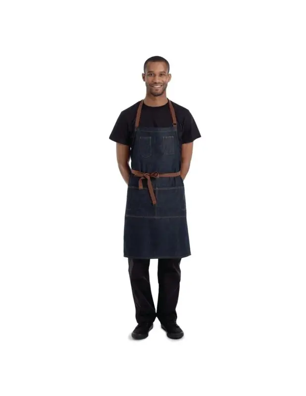 Usine Directe Tablier bavette Memphis Chef Works indigo