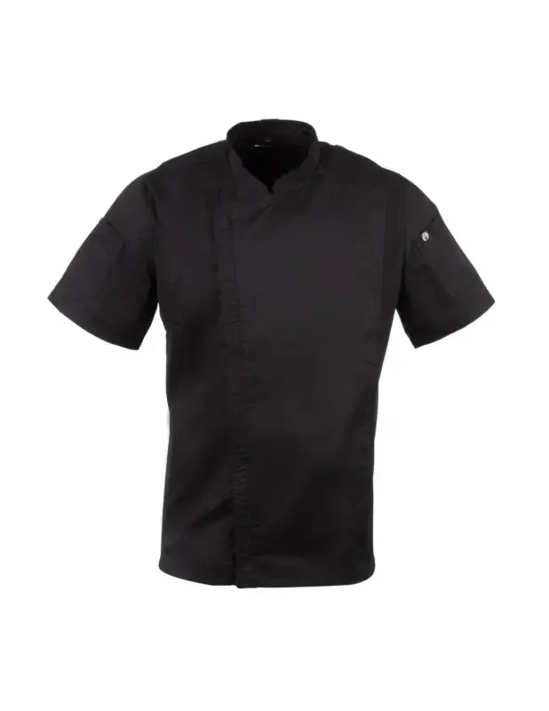 Veste de cuisine mixte Cool Vent Chef Works Urban Springfield noire M Seulement Aujourd’hui