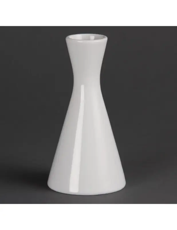 Vases bouteilles blancs 140mm Olympia (Lot de 6) Must-Have